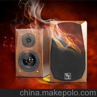 豪韵工厂现货 2.0有源多媒体电脑音箱，HIFI木质桌面音质之选